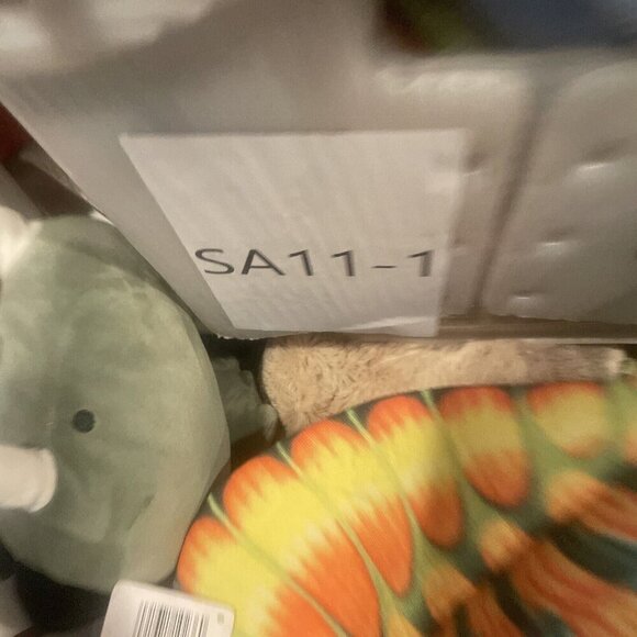 Douglas Baby Elephant Gray Plush Lovey Security Blanket Teether Ring Knotted - Picture 6 of 6